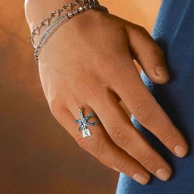 Montana Ring Set your Intenetions Opal Arrow