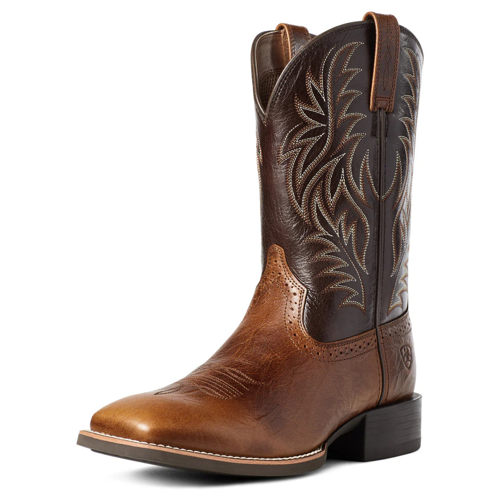 Ariat Mens Sport Western WST Peanut Butter Chaga Brown Boot