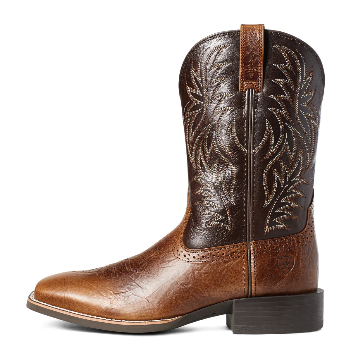 Ariat Mens Sport Western WST Peanut Butter Chaga Brown Boot
