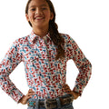 Ariat Girls Blazin Boots Snap L/S Shirt Blazin Boots