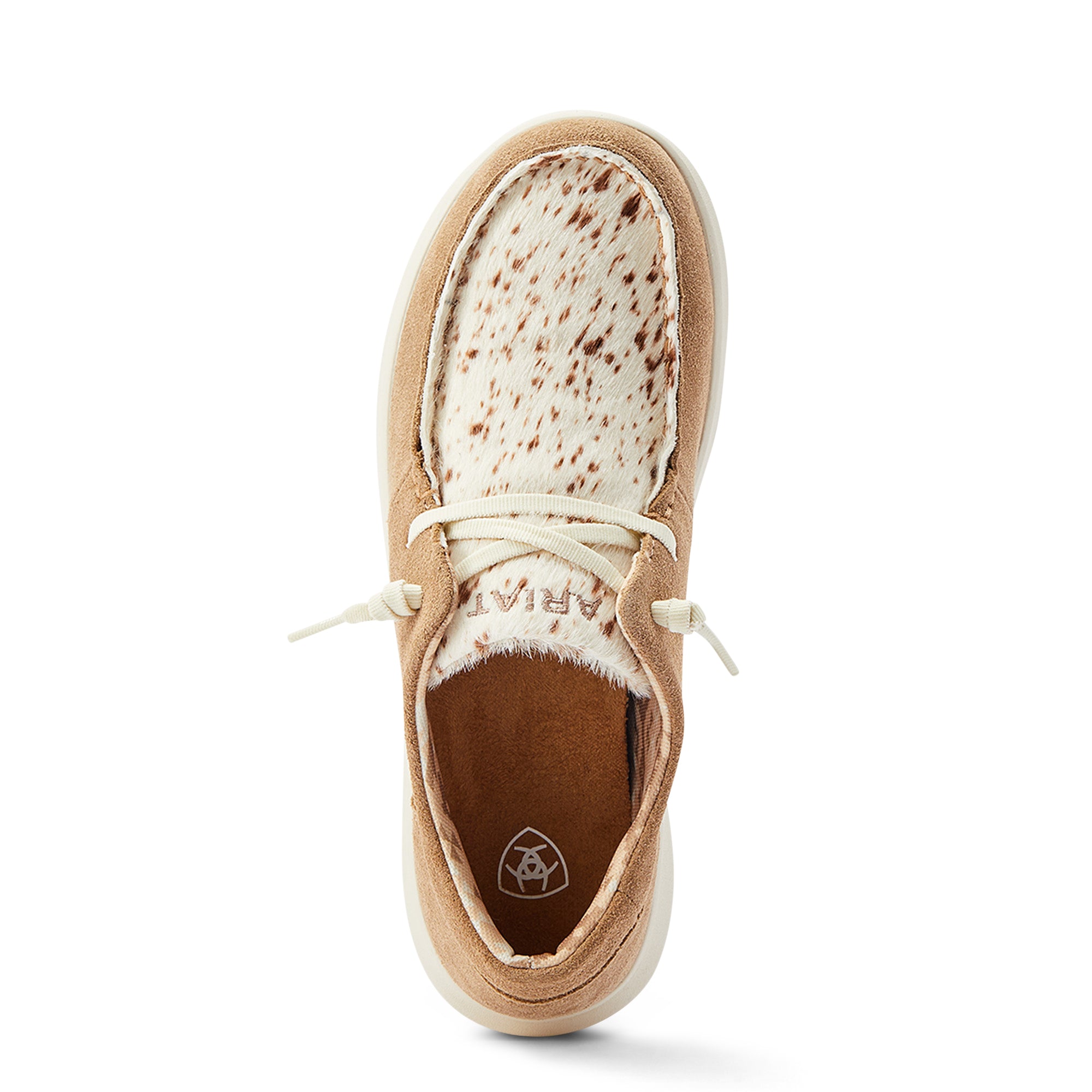 Ariat Wmns Hilo Walnut / Spotted Hair On Slip On Shoe