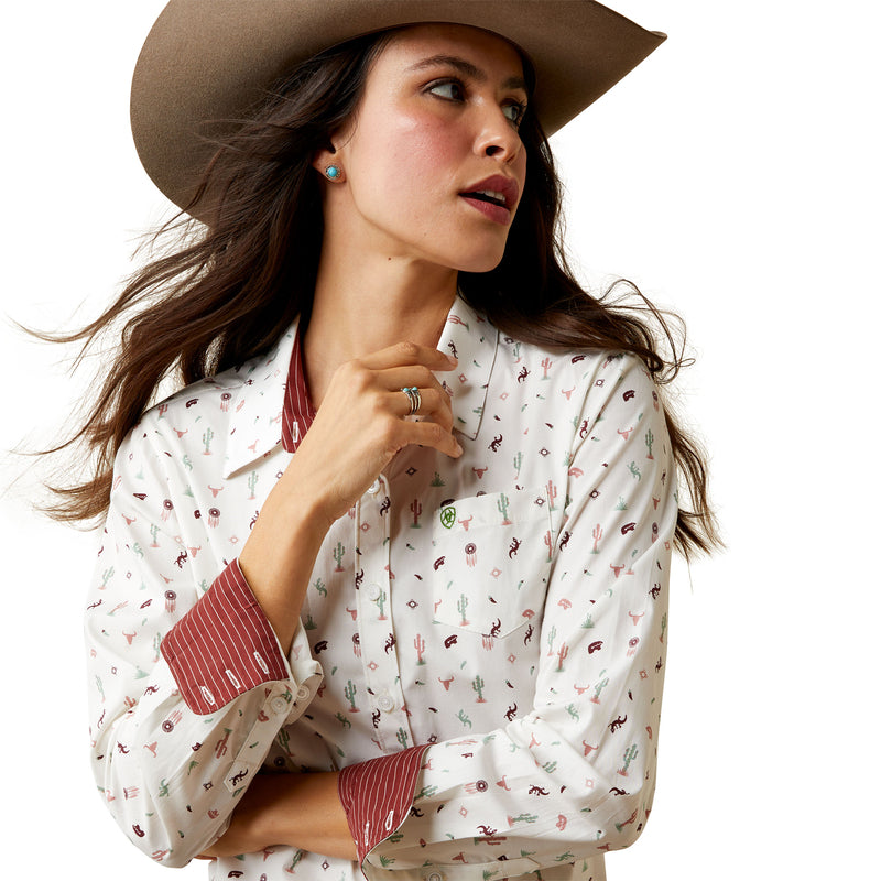 Ariat Womens Wrinkle Resistant Kirby L/S Shirt Santa FE