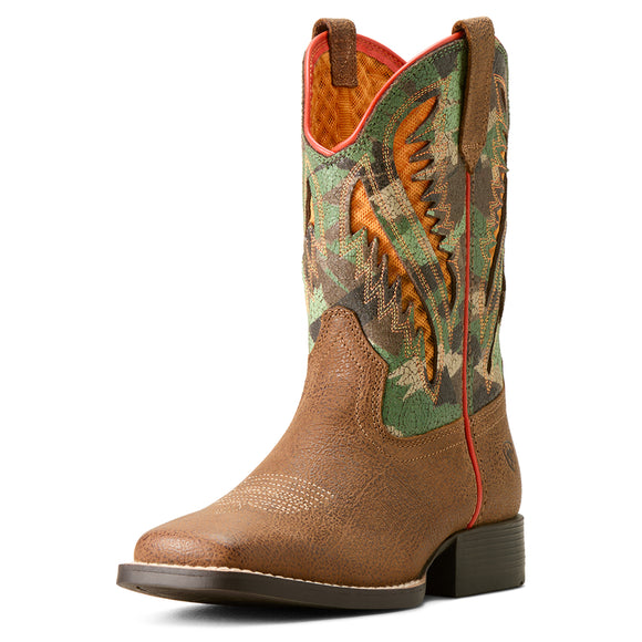 Ariat Youth Quickdraw Venttek Toasty Tan Brushed Camo Boot