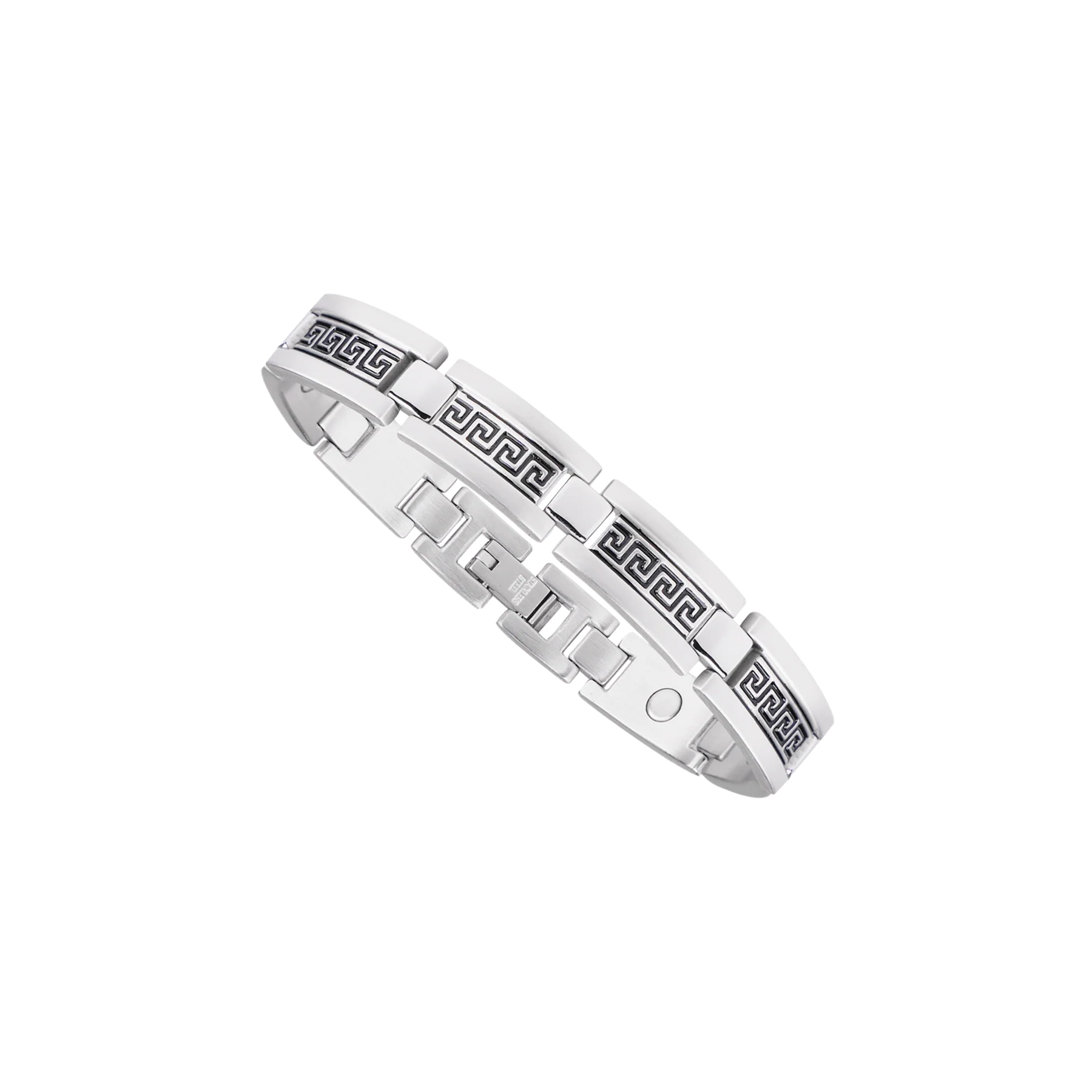 Sabona Greek Key Stainless Magnetic Bracelet