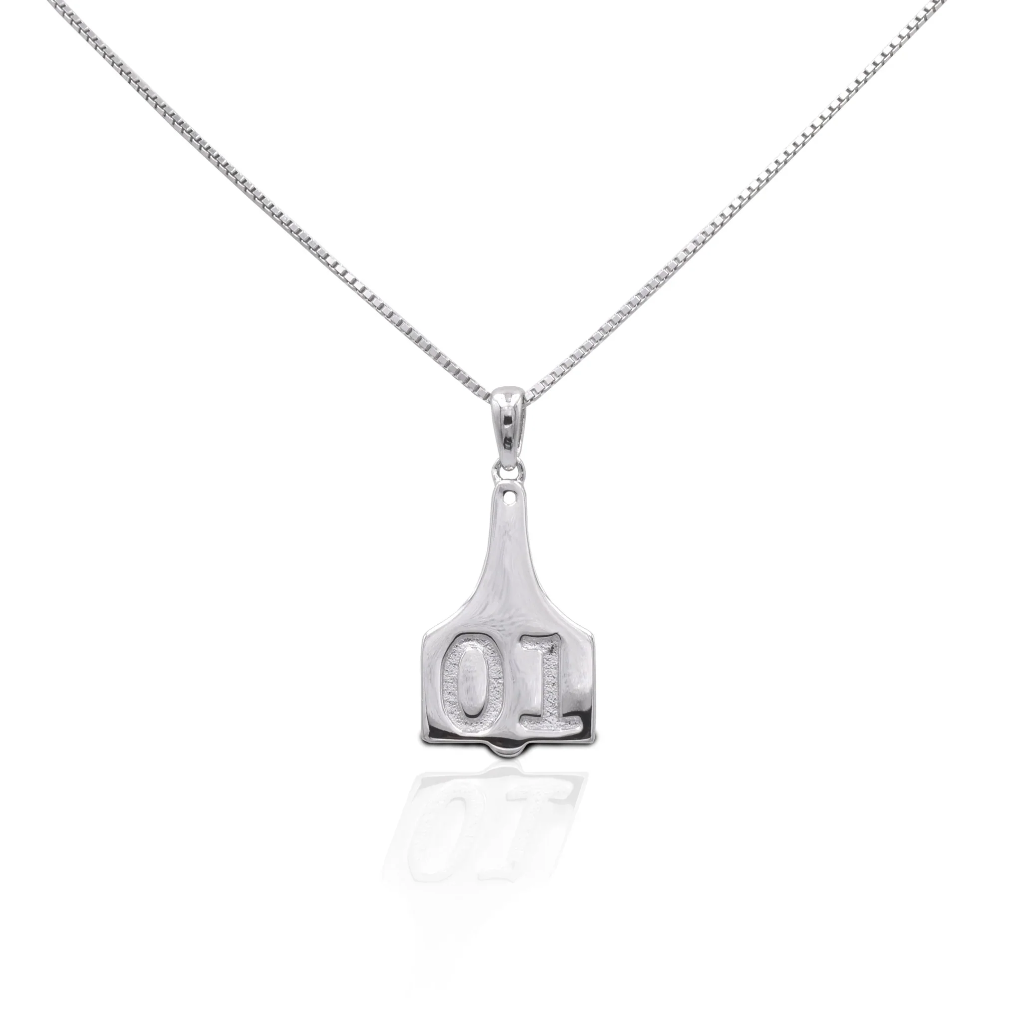 Kelly Herd Necklace Small Ear Tag Pendant