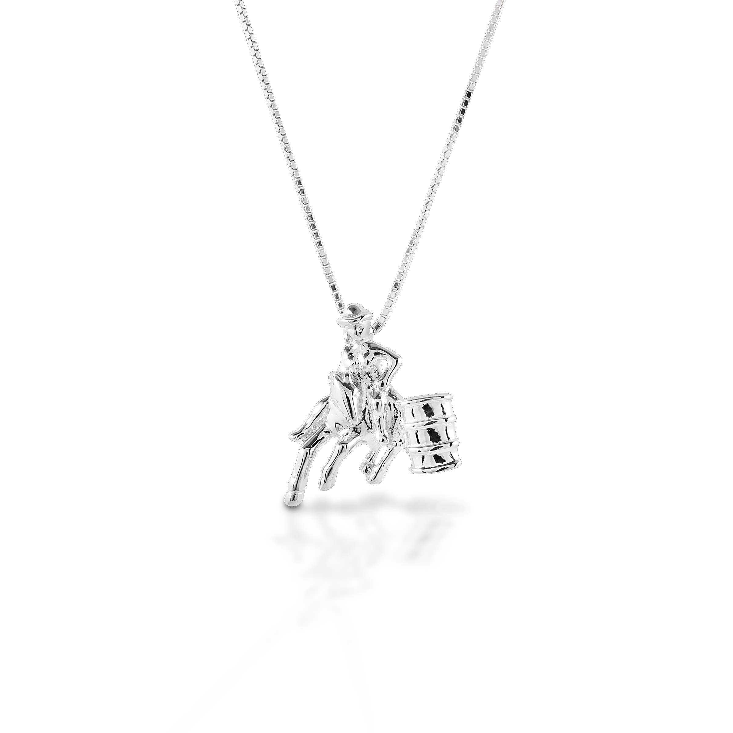 Kelly Herd Necklace Small Barrel Racing Pendant