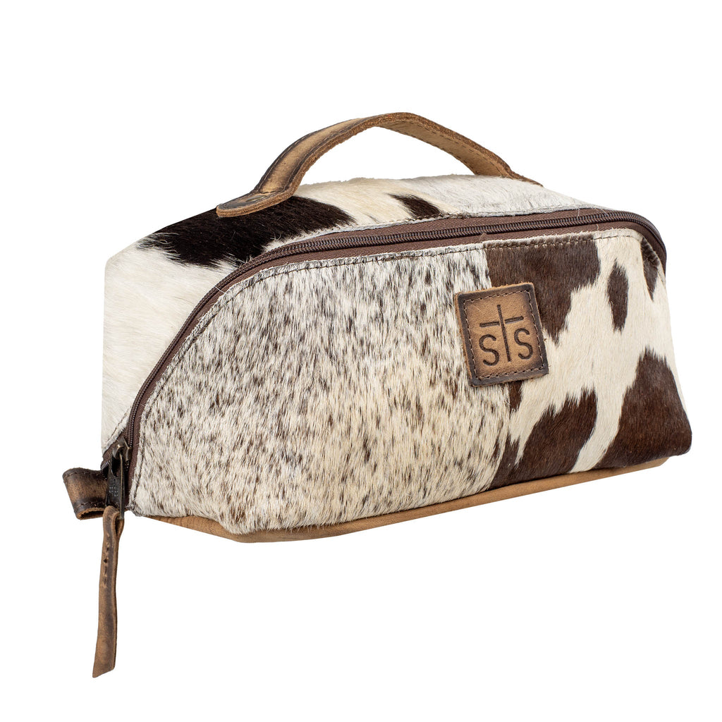 Cowhide Elsie Make Up Bag