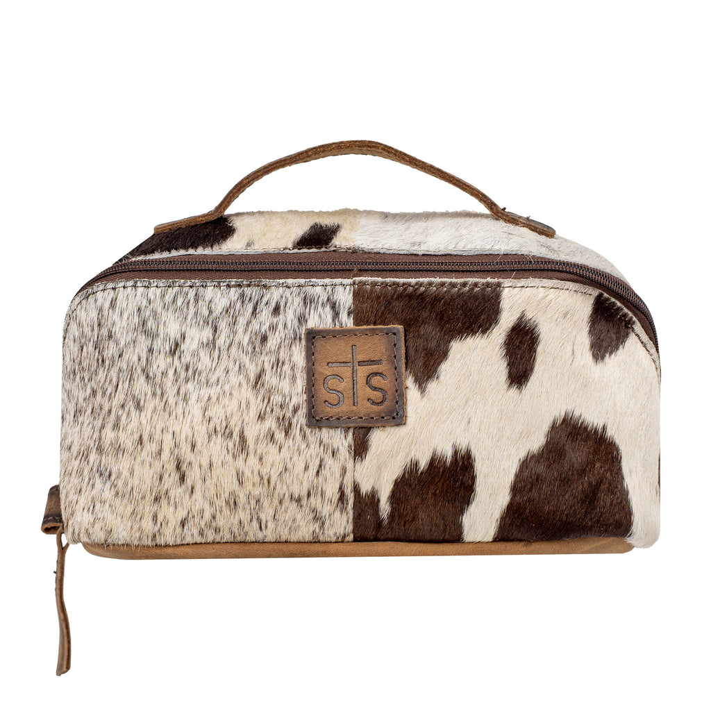 Cowhide Elsie Make Up Bag