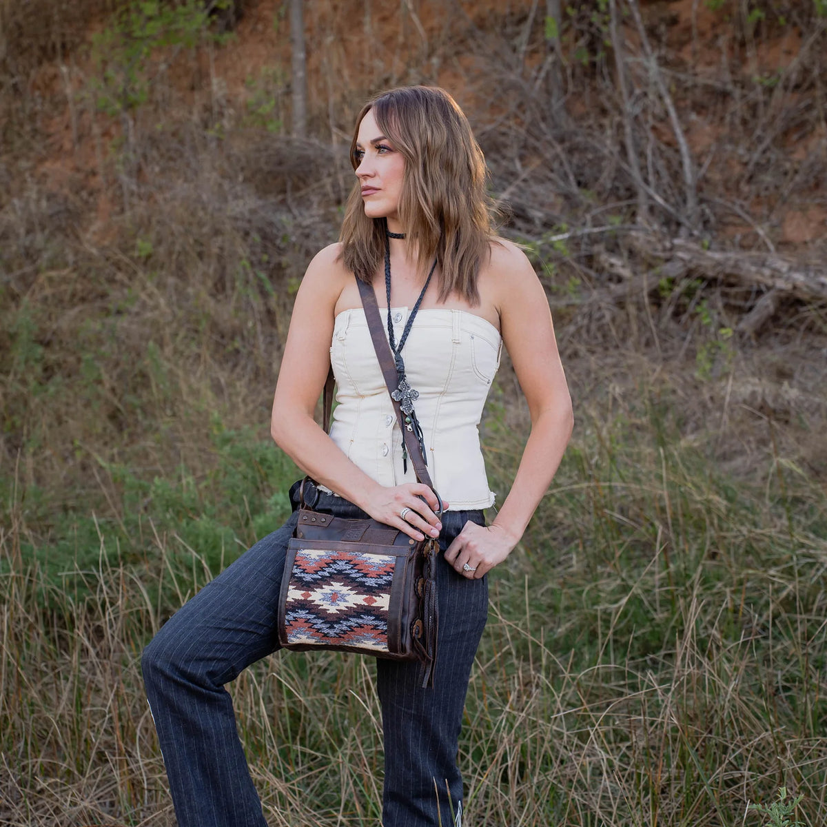 Guadalupe Olivia Serape Cross Body Bag