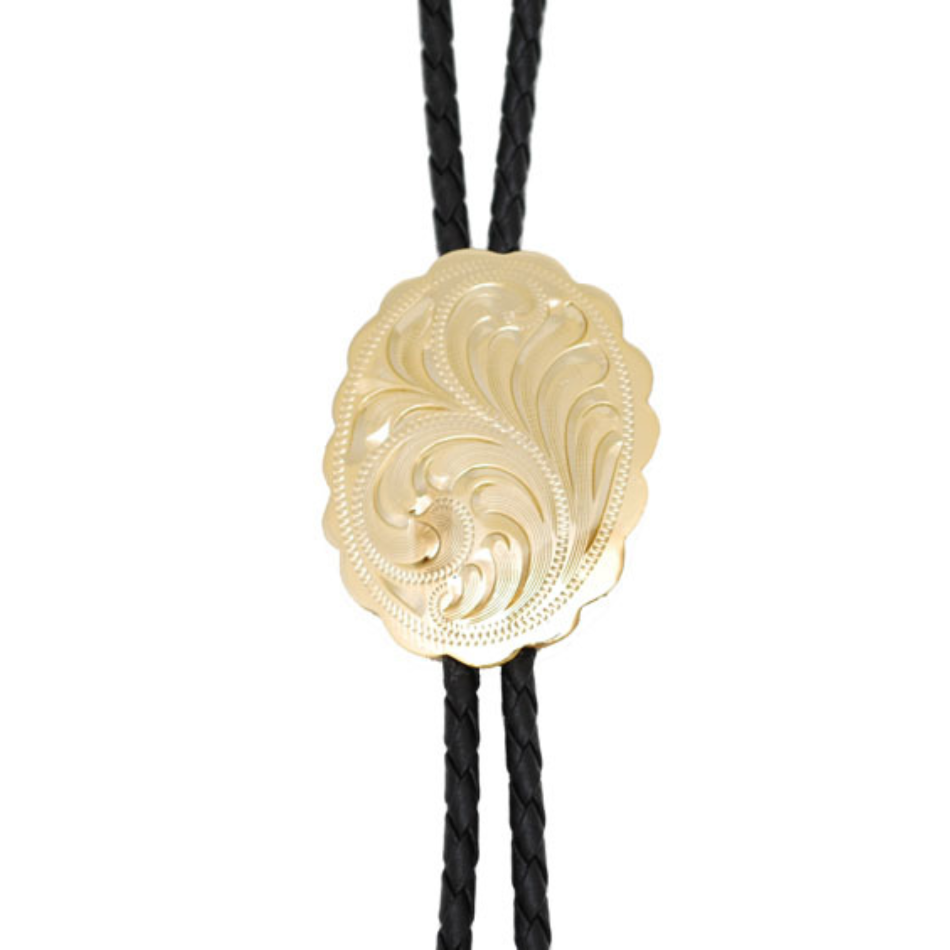 Oval Floral Bolo Tie