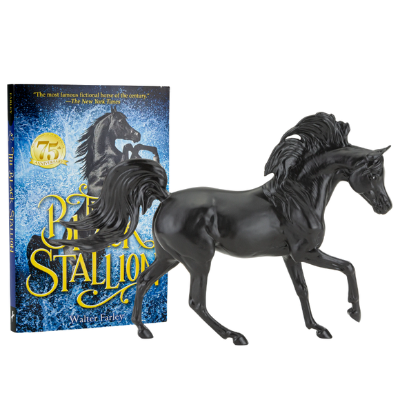 Breyer Freedom Black Stallion Horse and Book Set
