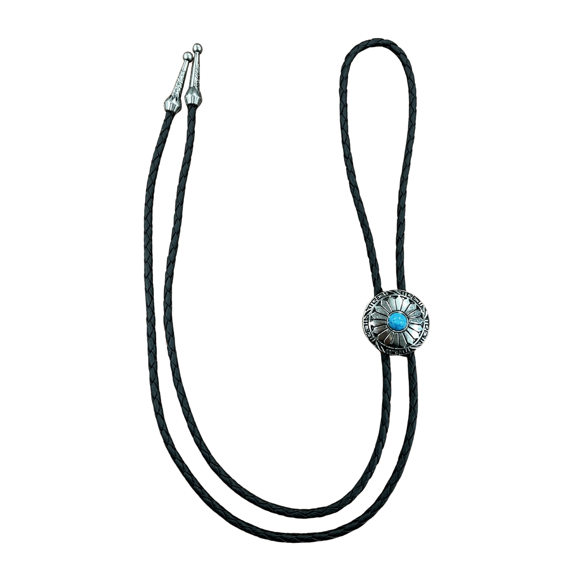 Turquoise Flower Bolo Tie