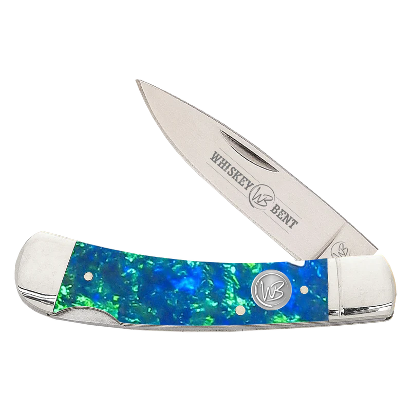Whiskey Bent Trapper Single Locking Blade Knife