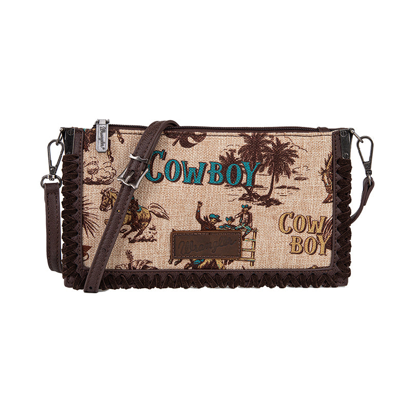 Wrangler Printed Crossbody Clutch Bag