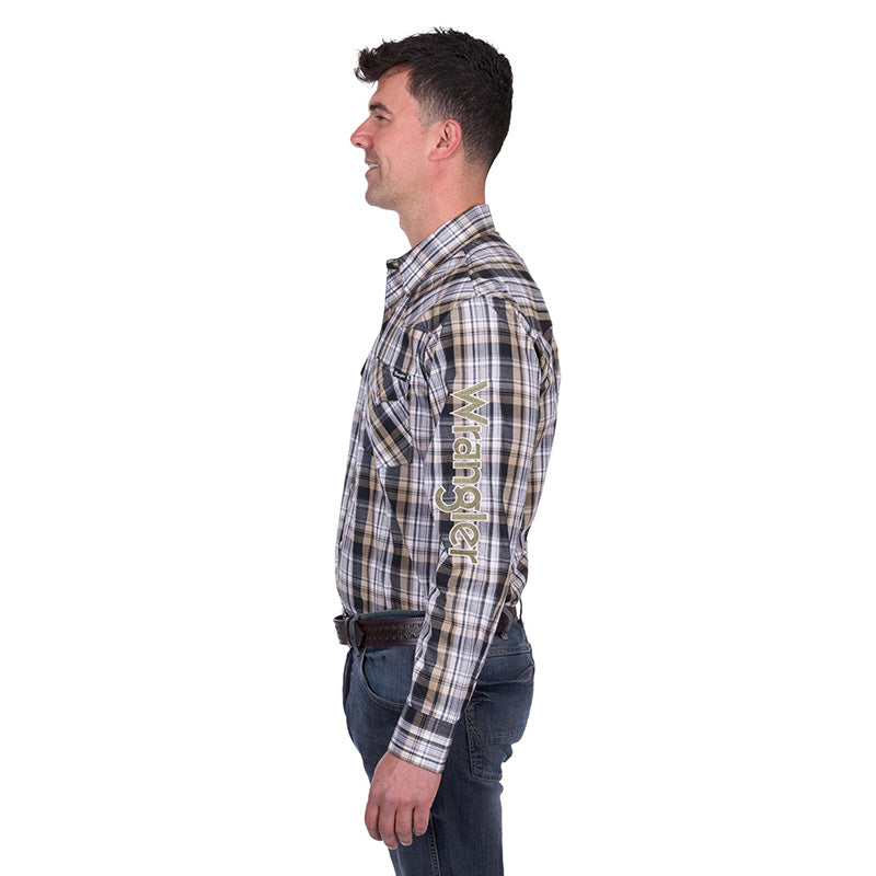 Wrangler Mens Joel Logo L/S Shirt