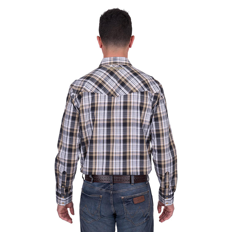 Wrangler Mens Joel Logo L/S Shirt