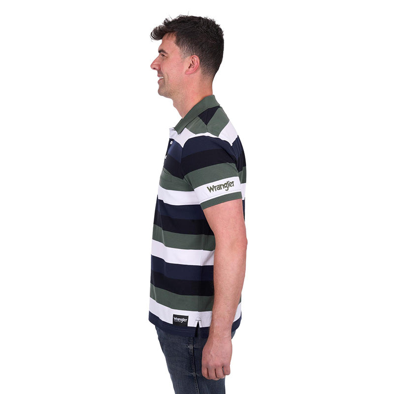 Wrangler Mens Alan 1PKT S/S Polo Shirt