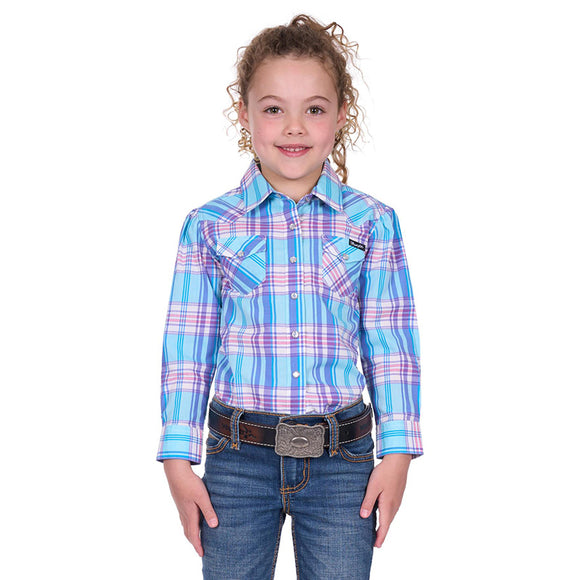 Wrangler Girls Emily Check L/S Shirt