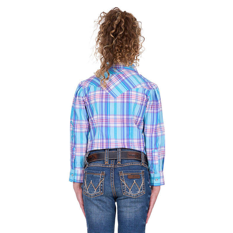 Wrangler Girls Emily Check L/S Shirt