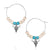 Montana Ivory Skies Beaded Hoop Earrings