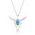 Montana Silver Skull w Turquoise Necklace