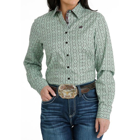 Cinch Womens L/S Printed Shirt MSW9165043