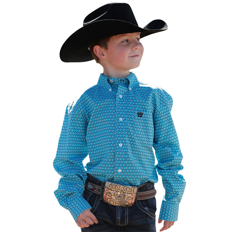 Cinch Boys Geo Print L/S Western Shirt MTW7060326