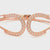 Kelly Herd Double Horseshoe Bracelet Rose Gold