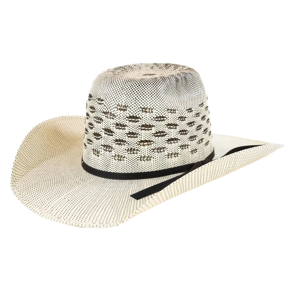 Resistol Everett Bangora Natural/Black Straw Hat