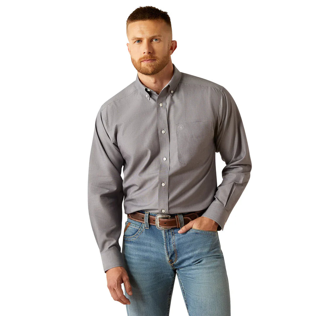 Ariat Mens Wrinkle Free Solid L/S Shirt