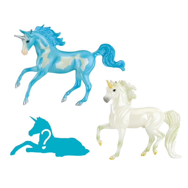 Breyer Stablemates Unicorn Foal Surprise Windswept Family