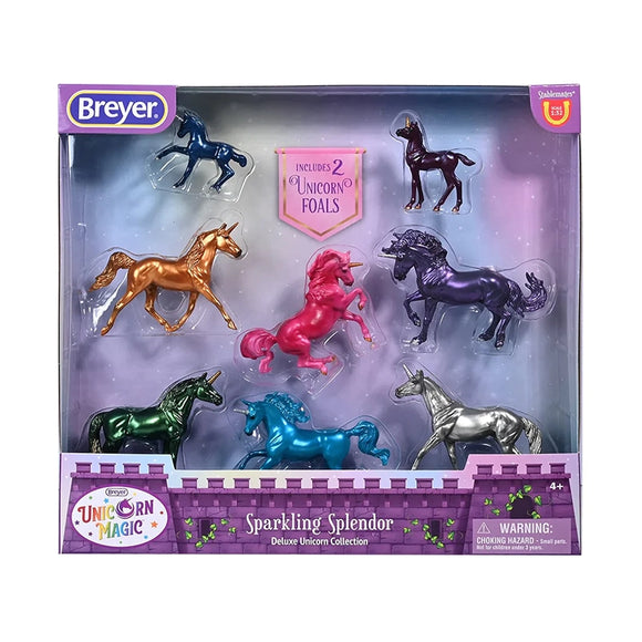 Breyer Stablemates Sparkling Splendor Deluxe Unicorn Set