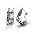 Kelly Herd Engraved Stirrup Earrings