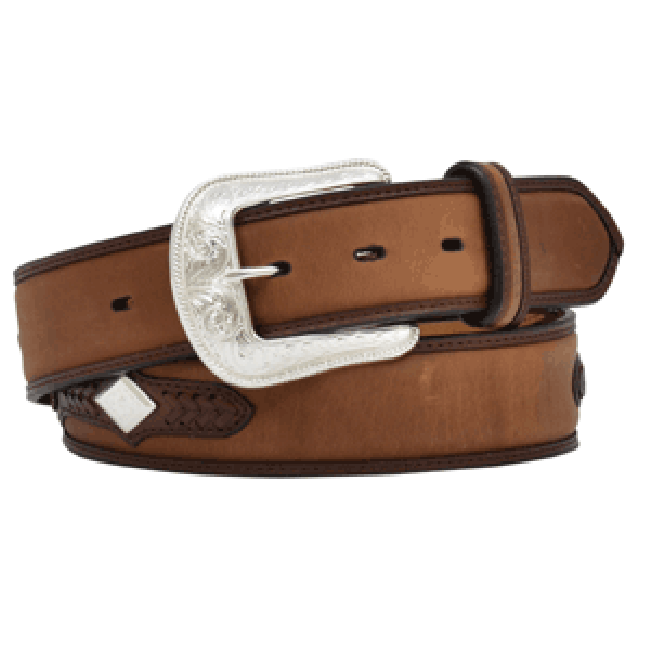 Diamond Concho Arrow Lacing Mens Belt