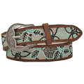 Wmns Mint Leaf Embroidered Belt