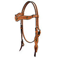 Golden Wave Cactus Tooled Bridle