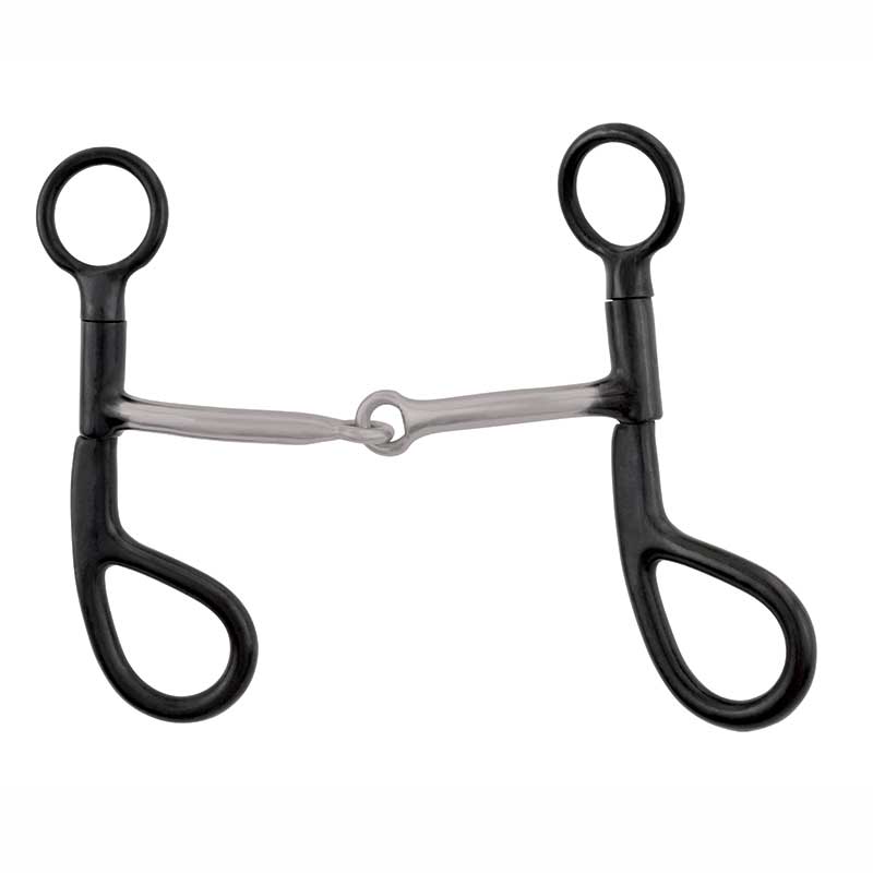Argentine Snaffle 6in Short Shank Copper Inlay Bit