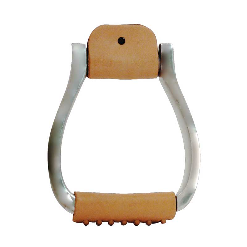 Aluminium Visal Wide Stirrup with Leather