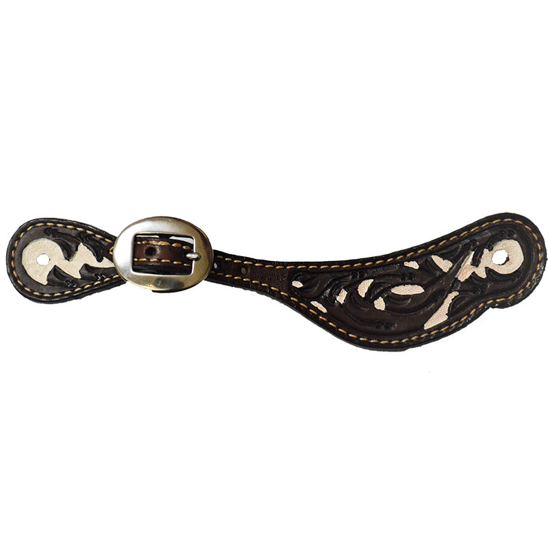 Vine Tool White Paint Shaped Spur Strap
