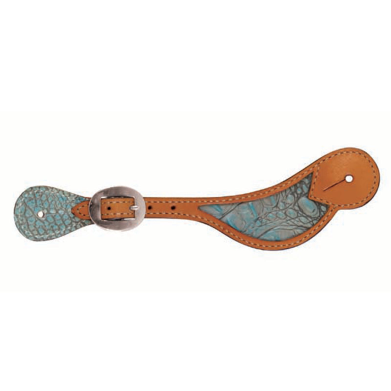 Gator Inlay Shaped Spur Strap