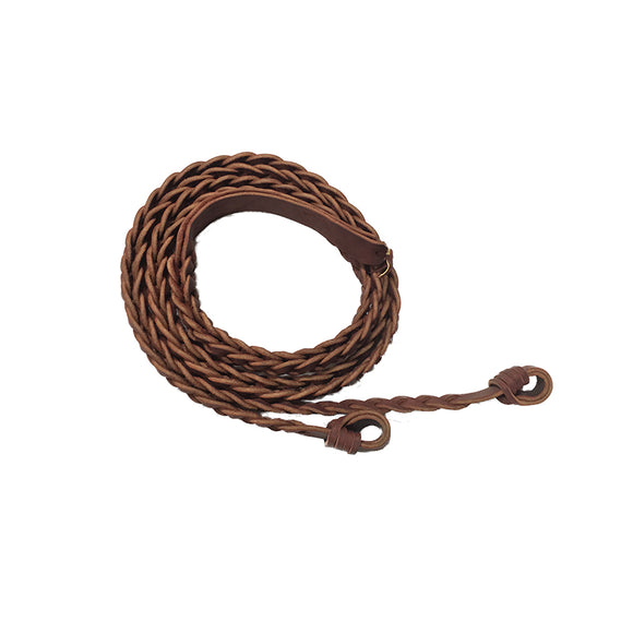 Marsh Carney 3 Plait Reins with Gulf Knot