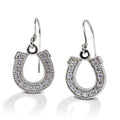 Kelly Herd Dangle Horseshoe Earrings