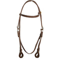 Ezy Ride Bridle Brow with Stitching and Silver Trim