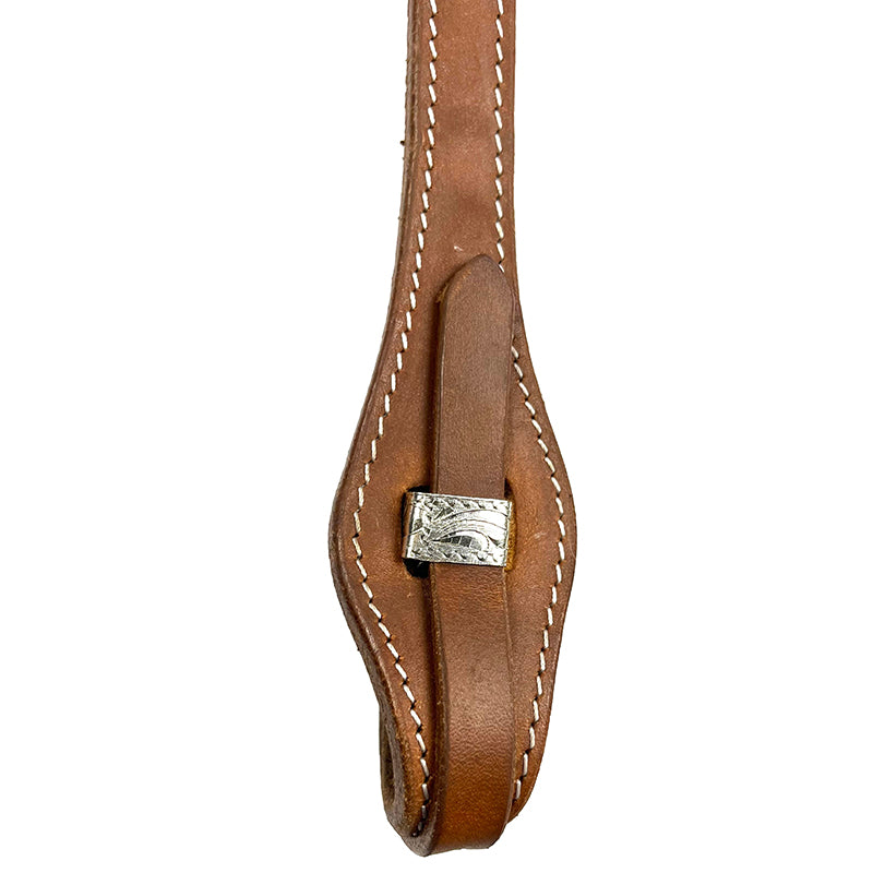 Ezy Ride Bridle Brow with Stitching and Silver Trim