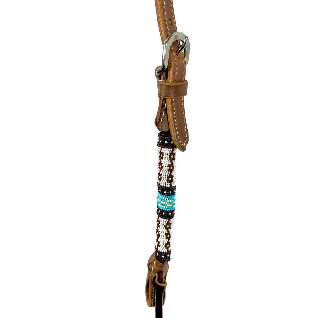 Ezy Ride Bridle One Ear with Blue Beaded Accent
