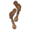 Ezy Ride Spur Strap shaped with Basket Stamping 2 Tone