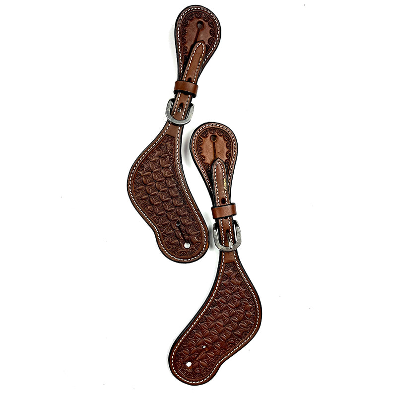 Ezy Ride Spur Strap Shaped with Weave Stamping