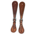 Ezy Ride Spur Strap with Stamping and Laced Border