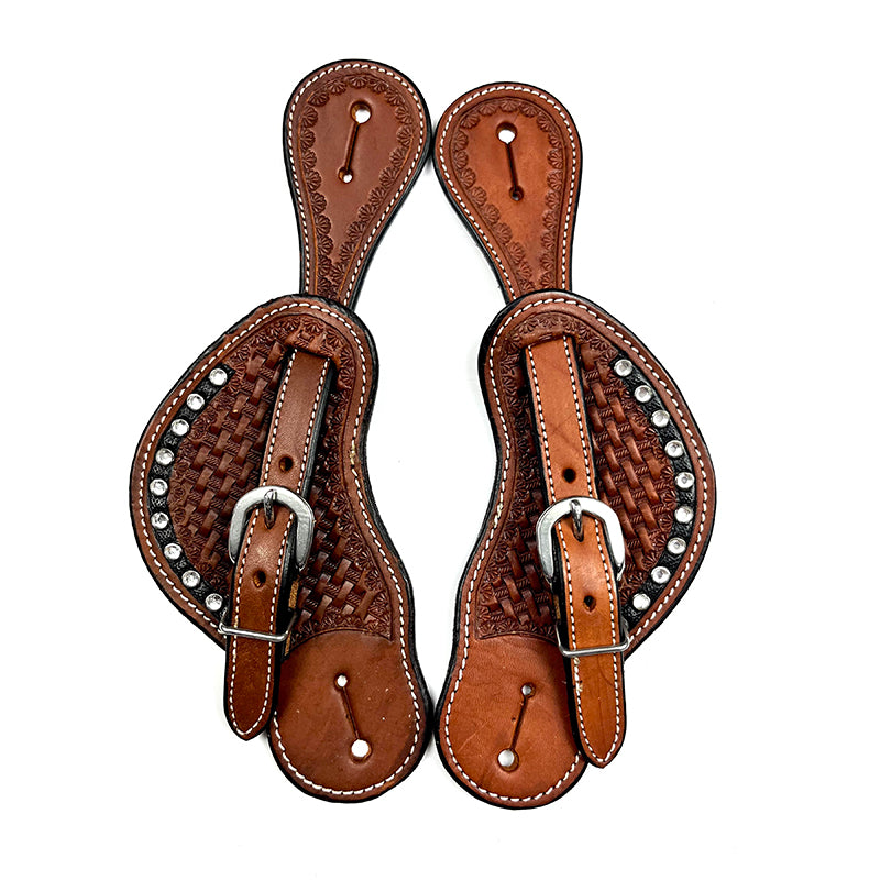 Ezy Ride Spur Strap Cowboy with Stamping and Prisms Ladies