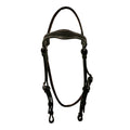 Marsh Carney Barcoo Bridle w Shaped Basket Stamped Brow